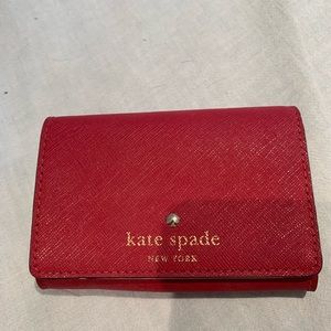 Red Kate Spade Mini Wallet